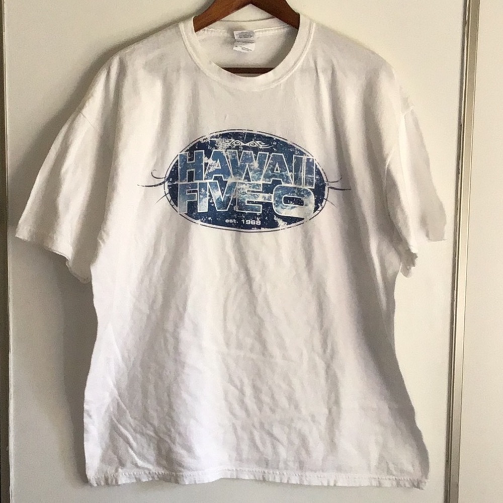 HAWAII FIVE-O Film crew Mens white short sleeve T